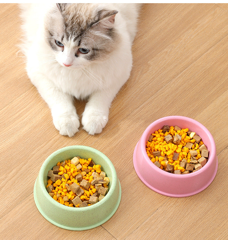 Thicken wheat straw pet food bowl.