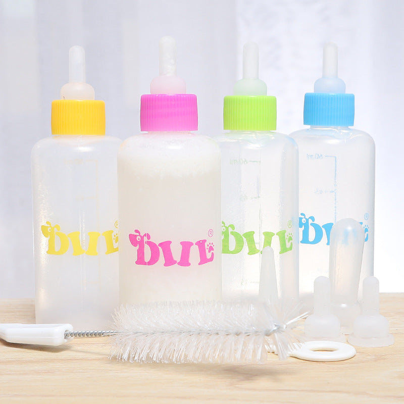 Small pet feeding bottle.